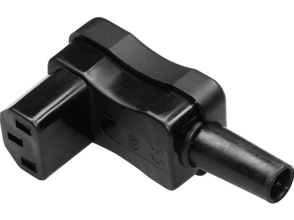 Martin Kaiser 798/Sw/C Iec-Stik 798 Tilslutning, Vinklet Samlet Poltal: 2 + Pe 10 A Sort 1 Stk
