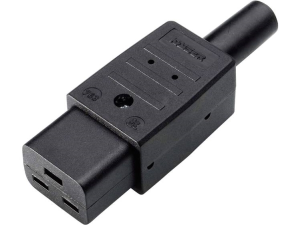 Martin Kaiser 763/Sw/C Iec-Stik 763 Tilslutning, Lige Samlet Poltal: 2 + Pe 16 A Sort 1 Stk