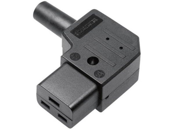 Martin Kaiser 736/Sw/C Iec-Stik 736 Tilslutning, Vinklet Samlet Poltal: 2 + Pe 16 A Sort 1 Stk