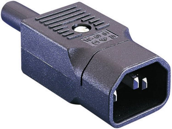 Bulgin Px0686 Iec-Stik Px Stik, Lige Samlet Poltal: 2 + Pe 10 A Sort 1 Stk