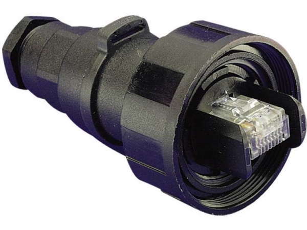 Bulgin Px0834/B Sensor-, Aktuator-Stik, Stik, Lige Pol-Tal (Rj): 8P8c 1 Stk