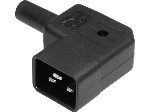 Martin Kaiser 745/Sw/C Iec-Stik 745 Stik, Vinklet Samlet Poltal: 2 + Pe 16 A Sort 1 Stk