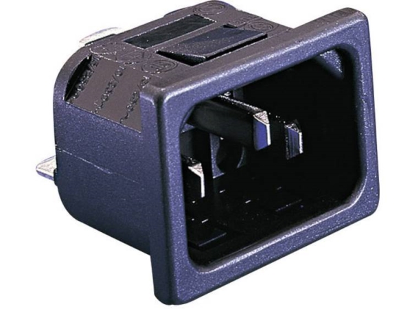 Bulgin Px0575/15/28 Iec-Stecker Px-Stecker, Bündig Vertikal Gesamtzahl Der Pole: 2 + Pe 10 A Schwarz 1 St