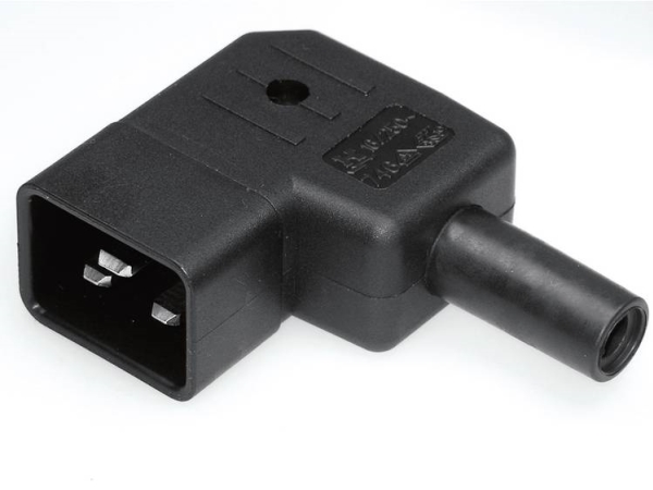 Martin Kaiser 746/Sw/C Iec-Stik 746 Stik, Vinklet Samlet Poltal: 2 + Pe 16 A Sort 1 Stk
