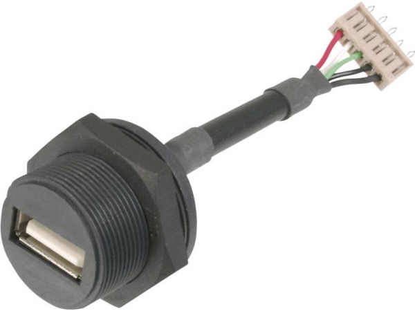 Usb-Stik 2.0 - Ip67 Tilslutning, Indbygning Usb A-Tilslutning På 5-Poletstik A-Usb-Apfs Assmann Wsw Indhold: 1 Stk