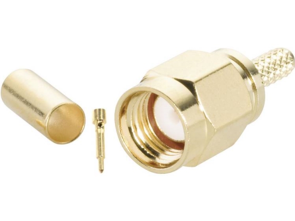 Bkl Electronic 0409076 0409076 Sma-Stecker Stecker, Gerade 50 Ω 1 St