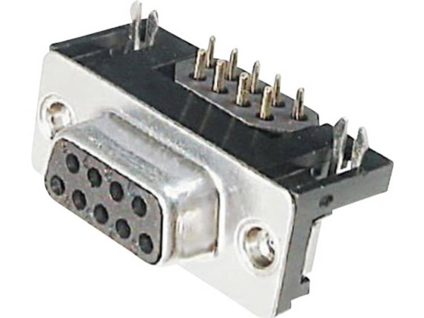 Assmann Wsw A-Df 09 A/Kg-F D-Sub-Stiftliste 90 ° Poltal: 9 Lodning 1 Stk