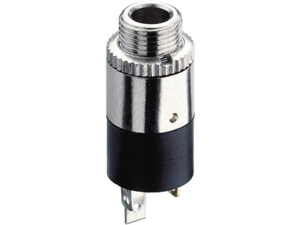 Hicon Hi-J25sef Jack-Stecker 2,5 Mm Anschluss, Einbau Vertikal Polzahl: 3 Stereo Silber 1 St.