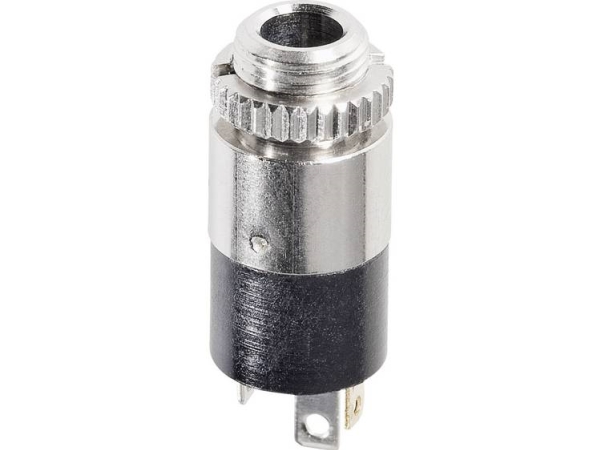 Hicon Hi-J35sef Klinkenstecker 3,5 Mm Anschluss Eingebaut Vertikal Polzahl: 3 Stereo Silber