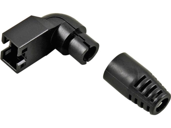 Hirose Electronic Rj45-Ks90ud Bøjebeskyttelse Für Rj45-Stik Hirose Vinklet, Rj45-Ks90ud Knækbeskyttelsestylle Poltal: 8P8c Sort 1 Stk