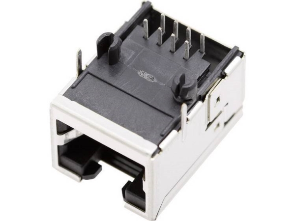 Bel Stewart Connectors 1450-2000-02 Modular Indbygget Sokkel Uden Jorden Faner 1450-2000-02 Tilslutning, Vinklet Poler: 8P8c 1 Stk