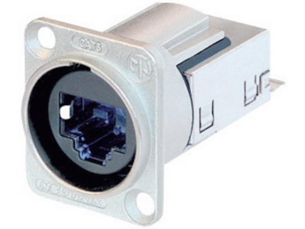 Neutrik Ne8fdy-C6, Rj45, Schwarz, Silber, Nickel, Polycarbonat, Edelstahl, Zink, Cat6, Nickel/Gold, Ip65