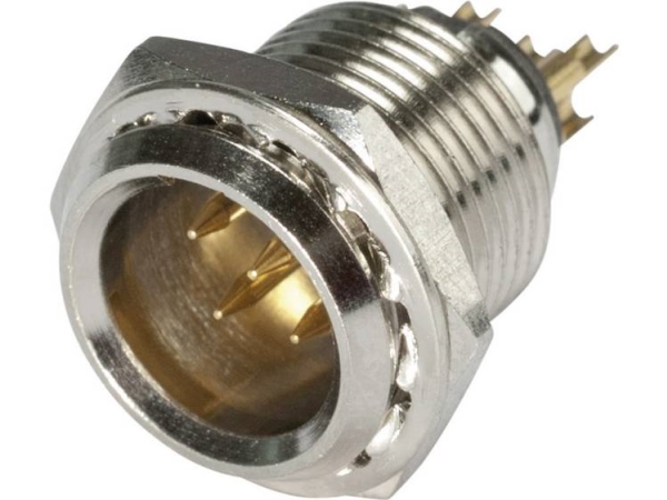 Hicon Hi-Xmem5 Xlr-Stik Stik, Indbygning Lodret Poltal: 5 Sølv 1 Stk