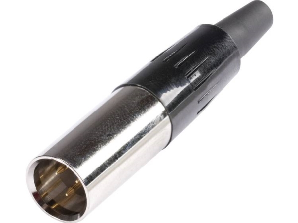 Hicon Hi-Xmcm3 Miniatur-Xlr-Stik Stik, Lige Poltal: 3 Sølv 1 Stk