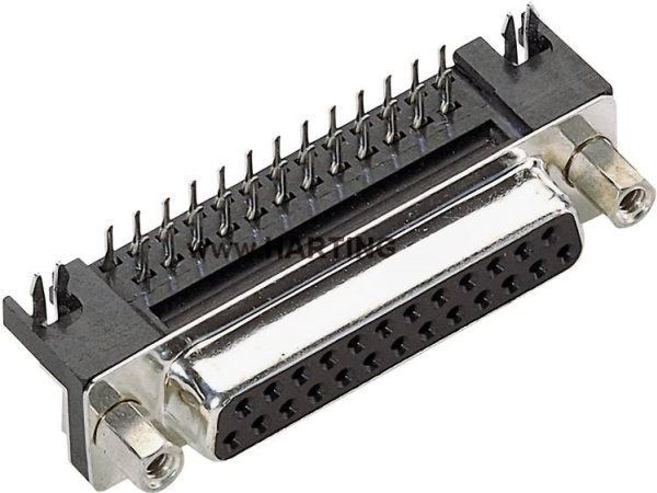 Harting D-Sub Stiftleiste 90 ° Polzahl: 25 Löten 09 68 363 5812 1 St. (09 68 363 5812)