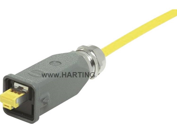 Harting Han 3 A Rj45 10G Han 3 A Rj45 10G Steckverbinder 09 45 115 1560 Steckverbinder, Gerade Polzahl: 8 Schwarz 1 St