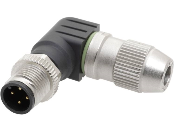 Harting 21011405081 Sensor-, Aktuator-Stik, M12 Stik, Vinklet Pol-Tal (Rj): 4 1 Stk