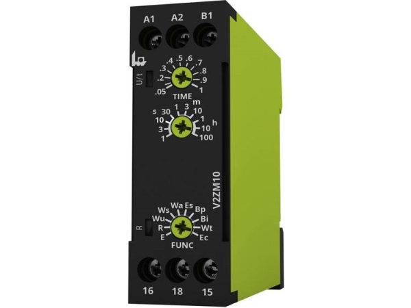 Tele V2zm10 12-240V Ac/Dc Zeitrelais Multifunktional 1 Stück Zeitbereich: 0,05 S - 100 H 1 X Wechselkontakt