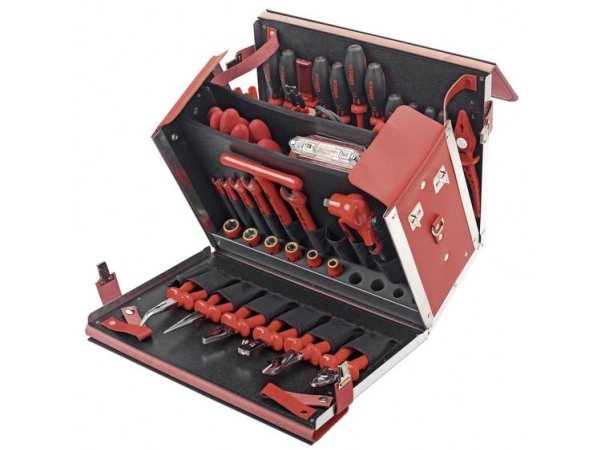 Cimco Cimco Werkzeuge 170378 Elektriker Værktøjskuffert, Med Udstyr 54 Dele (B X H) 505.0000 Mm X 270.0000 Mm