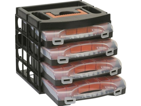 Alutec Sortiments-Schubladen-Set (L X B X H) 322 X 279 X 297 Mm Anzahl Der Fächer: 16 Variable Unterteilung 1 St