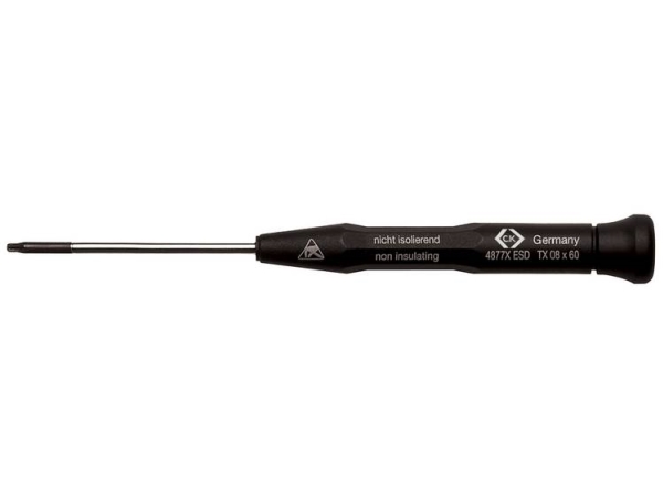 C.K Esd Sechskantschraubendreher Größe T 7 – Klingenlänge 50 Mm, Din En 61340-2 – 1 Stk