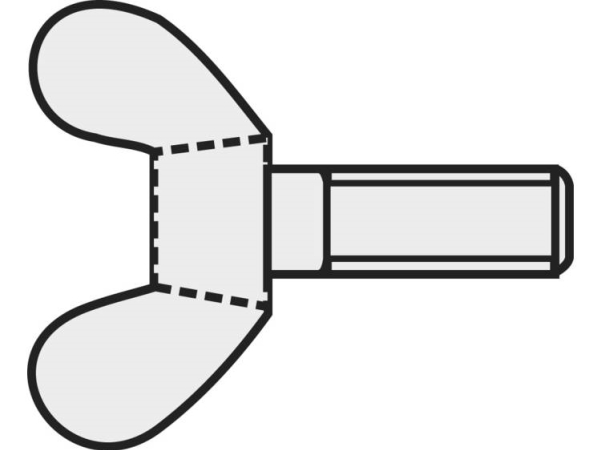 Toolcraft 827811 Vingeskruer M5 16 Mm Din 316 Stål Verzinkt 10 Stk