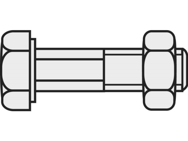 Toolcraft 827865 Sekskantsskruer M8 30 Mm Udvendig Sekskant Din 601 Stål Verzinkt 20 Stk