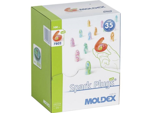 Moldex 780201 Spark Plugs Gehörschutzstöpsel 35 Db One-Way 200 Paar