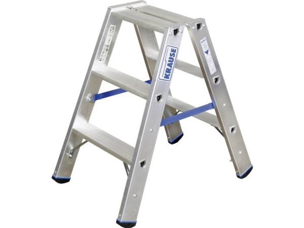 Aluminium Stufen-Doppelleiter Arbeitshöhe Max. 2.25 M Double Echelle (124715)