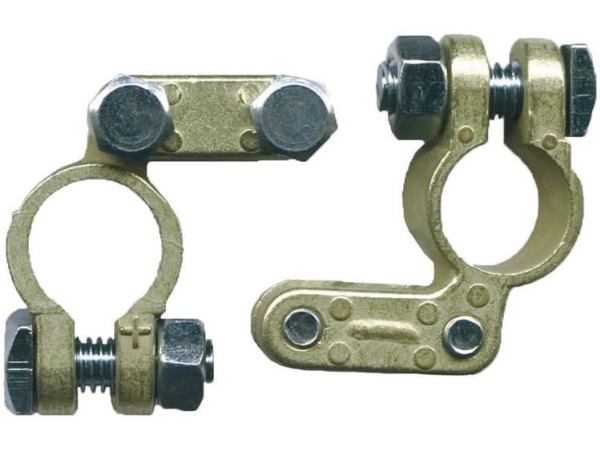 Iwh 019027 Batteriepolschuh Pluspol, Minuspol 1 Paar