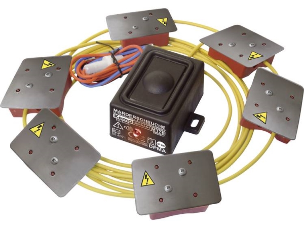 Kemo M176 Mardersteuerung Mit Optischem Schutz, Mit Hochspannungsplatten, Wasserdicht 12 V 1 Stück