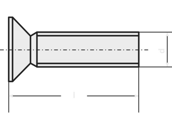 Toolcraft 888090 Senkkopfschrauben M4 10 Mm Sechskant Din 965 Stahl Verzinkt 100 Stück