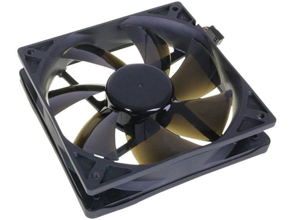 Noiseblocker Blacksilent Pro Pc-Kabinet-Blæser Sort (B X H X T) 120 X 120 X 25 Mm