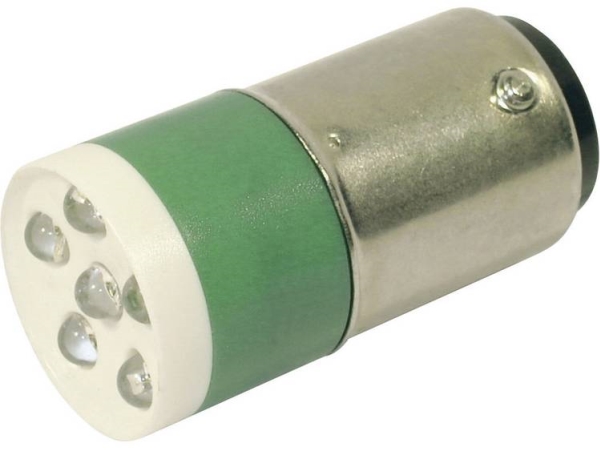 Cml Led-Signalleuchte Ba15d Grün 24 V/Dc, 24 V/Ac 3150 Mcd