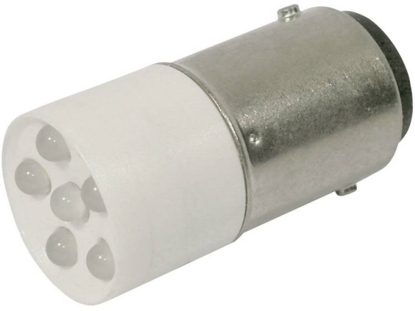 Cml Led-Signalleuchte Ba15d Kaltweiß 24 V/Dc, 24 V/Ac 2400 Mcd