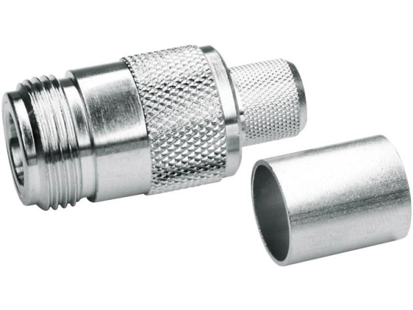 Telegärtner N-Kabelbuchse Crimp G05 Crimp/Crimp, B2905, G05 (Rg-223/U) - 1 Stück (J01021a0146)