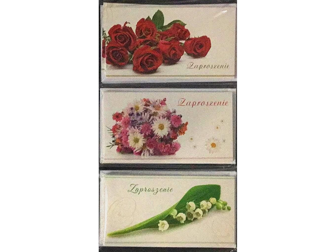 Stempel Invitationer Blomster 10stk Mix