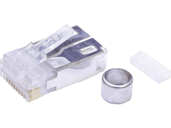 Bel Stewart Connectors 940-Sp-361010-A217 Modulares Steckverbinderset Geschirmt Kat.5 940-Sp-361010-A217 Steckverbinder, Gerade Polzahl: 10P10c Glask