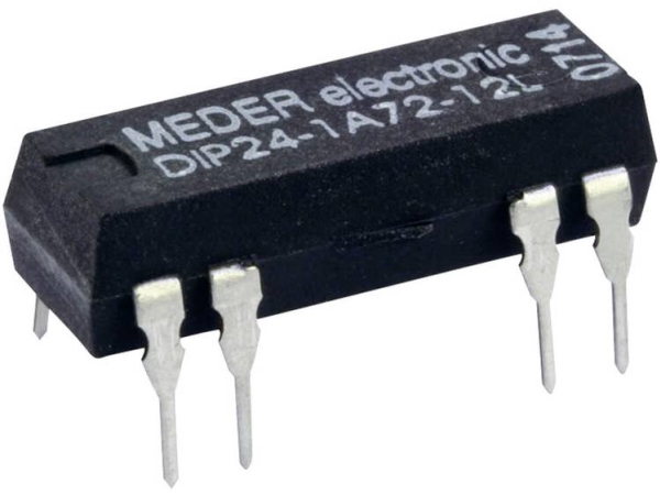 Standexmeder Electronics Dip24-1A72-12D Reed-Relæ 1 X Sluttekontakt 24 V/Dc 1 A 10 W Dip-8