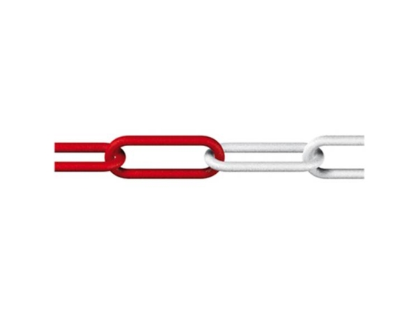 Dörner + Helmer 138101 Absperrkette Rot, Weiß Kunststoff 50 M