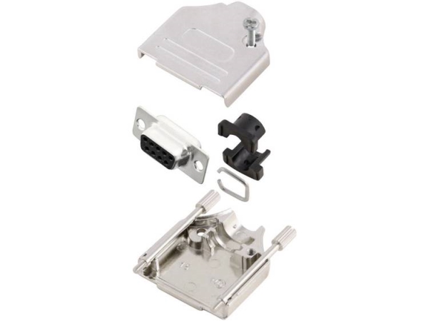Mh Connectors Mhdtzk9-Db9s-K D-Sub Buchsenleiste-Set 180° Polzahl: 9 Lötaugen 1 Stk