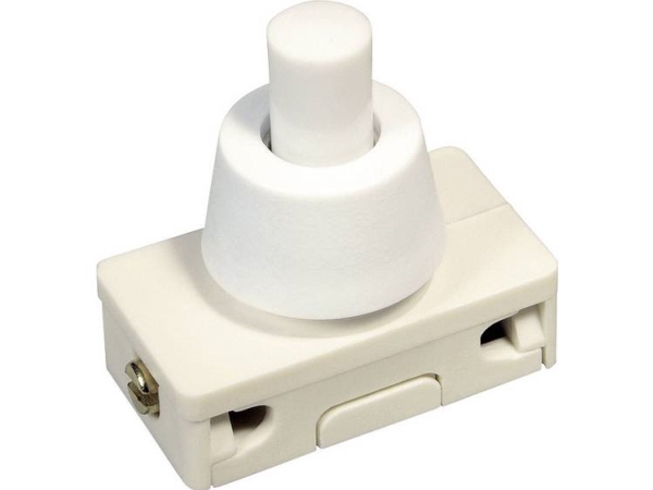 Interbär 3030-201.03 Druckschalter 250 V/Ac 2 A 1X Aus/Ein Klickend (L X B) 25 Mm X 14 Mm 1 Stk