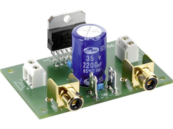 Conrad Components Stereo-Verstärker-Bausatz 9 V/Dc, 12 V/Dc, 18 V/Dc 35 W 2 Ω