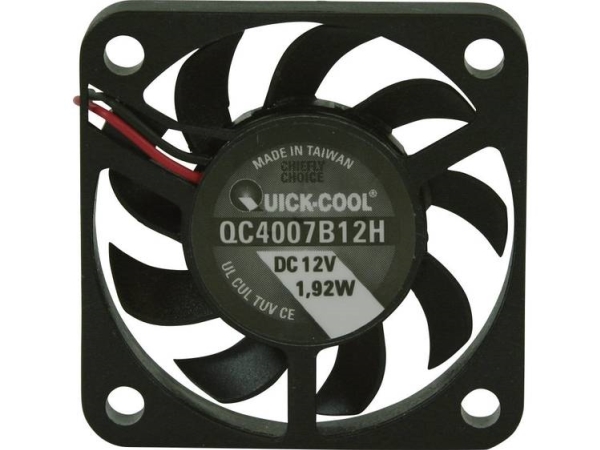 Quickcool Qc4007b12h Aksial Ventilator 12 V/Dc 10.82 M³/H (L X B X H) 40 X 40 X 7 Mm