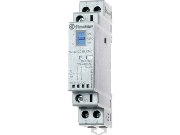 Finder Installationsschütz Für 35 Mm-Schiene 22.32.0.230.4440 2 Öffner (22.32.0.230.4440)