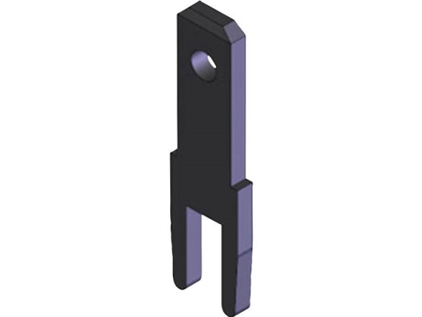 Vogt Verbindungstechnik 3785C08.68 Einsteckzunge Breite: 2,8 Mm Dicke: 0,8 Mm 180° Unisoliertes Metall 100 Stück