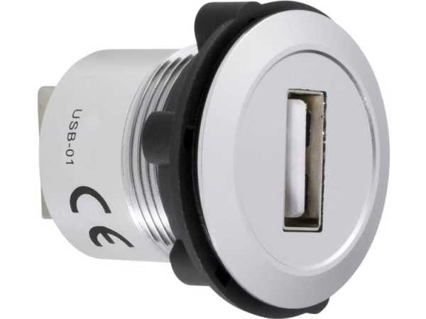 Usb-Einbaustecker 2.0 Usb-01 Usb-Buchse (Typ A) Auf Usb-Stecker (Typ A) 1229310 Tru Components Inhalt: 1 Stück
