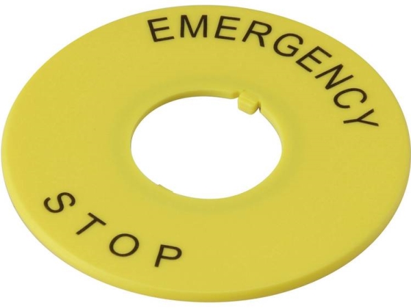 Beschilderung Druckmotiv Emergency Stop Gelb Deca A2av-27 1 Stück