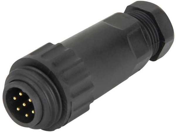 Weipu 814056 Rundstik Stik, Lige Samlet Poltal: 6 + Pe Serie (Rundstikforbindelse): Wa 1 Stk