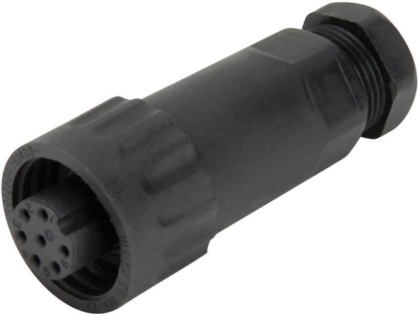 Weipu 814058 Rundsteckverbindung, Gerade, Polzahl: 6 + Pe, Serie Wa